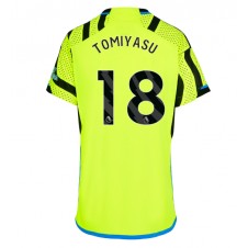 Arsenal Takehiro Tomiyasu #18 Bortatröja Dam 2023-24 Korta ärmar